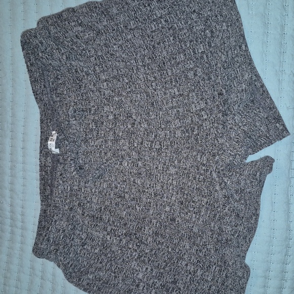 Gray Ribbed Knit Loungewear Set - Picture 5 of 6